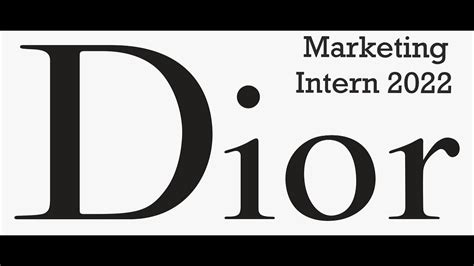 marketing intern dior